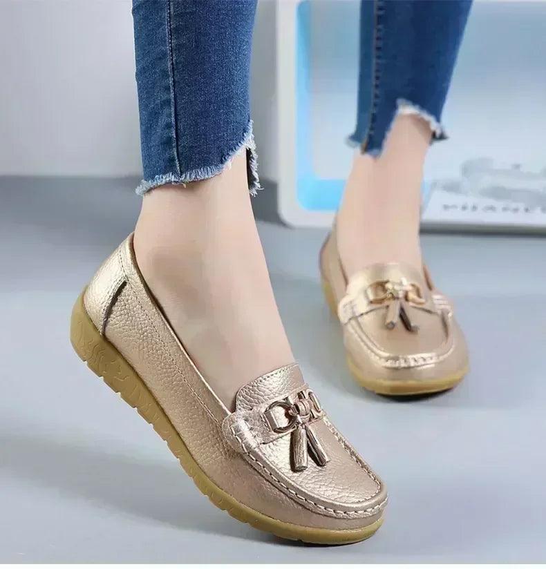 Women slip on loafers flat shoes moccasins casual sneakers