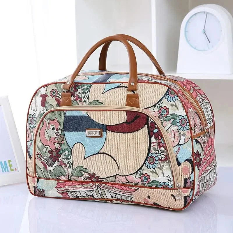 Fashion Cartoon Print Travel Bags for Women