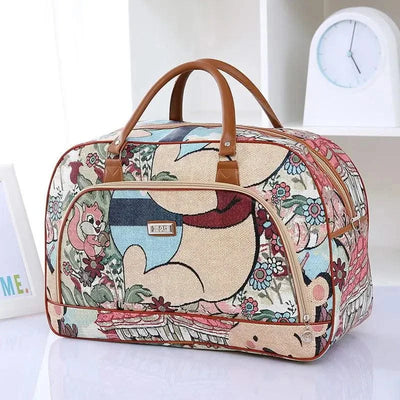 Fashion Cartoon Print Travel Bags for Women