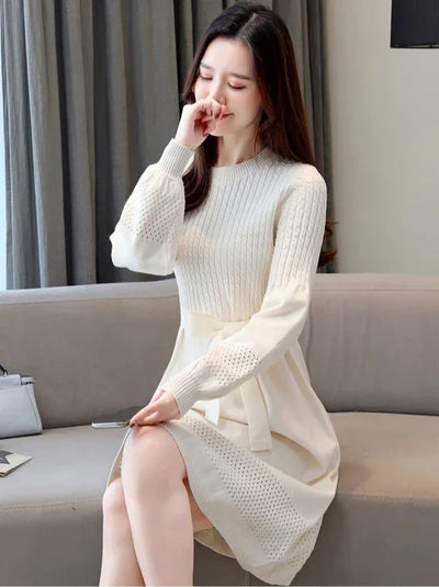 Crochet Dresses for Women Trendy Chic and Elegant Pretty New In Woman Knitted Dress Autumn Winter High Quality Luxury Aesthetic