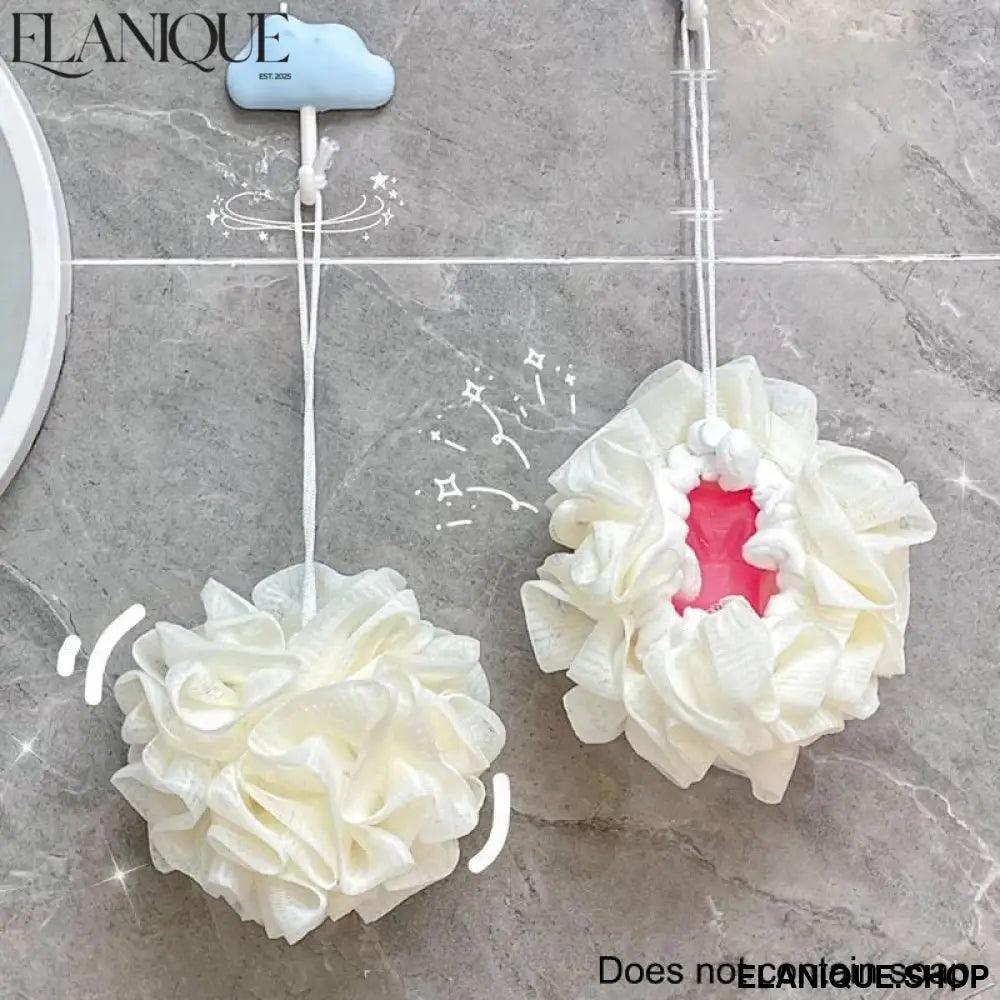 Loofah Bath Ball with Soap Dispenser – Daily Exfoliating Body Scrub
