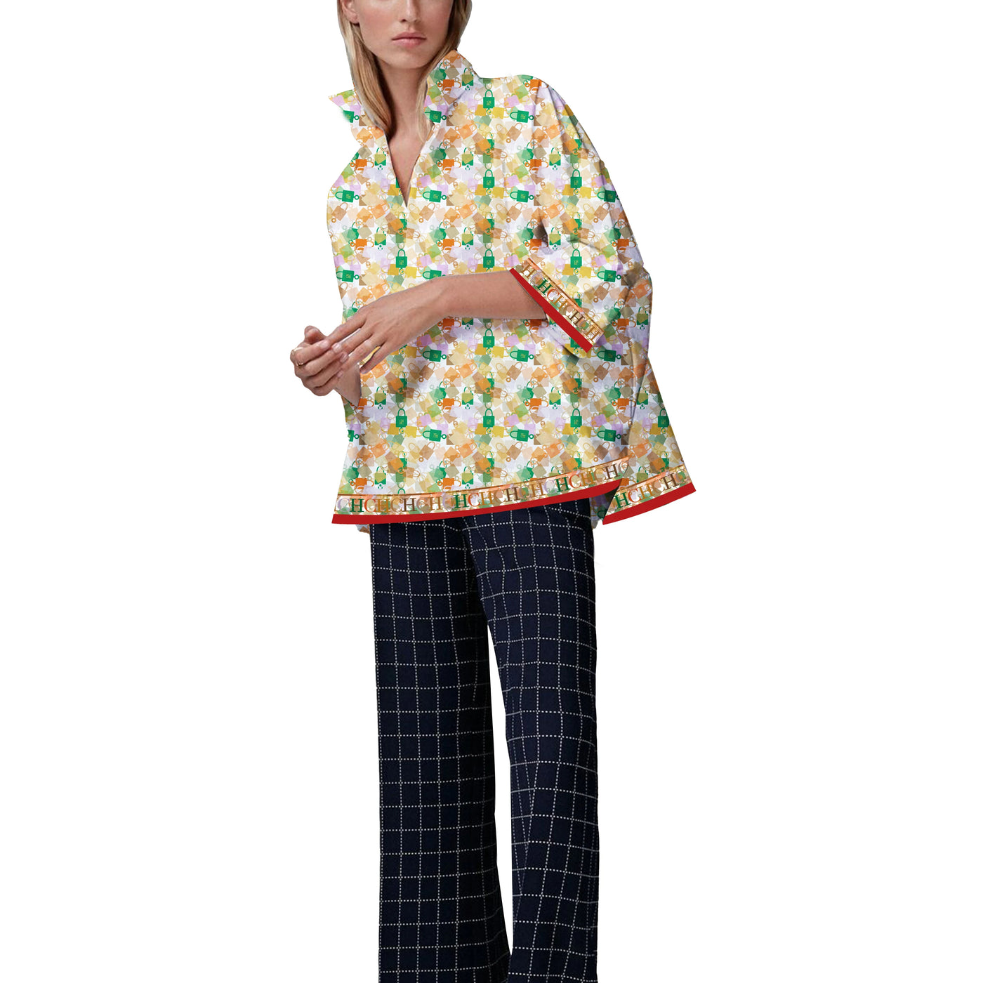 New Fashion Women Shirt Casual Loose Blouse Three Quarter Sleeve Versatile Temperament Female Shirts Women Shirts