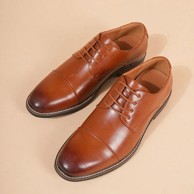 Lace up Oxford Shoes Retro Men's Derby Shoes 2025 New Men Casual shoes Fashion Men Leather Shoes