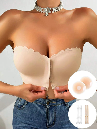 Wireless Unlined Bra Front Closure For Women