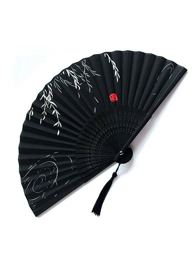 1pc-Elegant wooden folding hand fan favored by fans, favored by wedding parties and performances