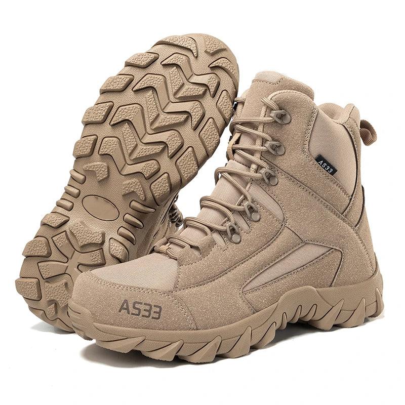Outdoor Training Combat Boots Men Safety Comfortable Breathable Men's Ankle Boots Tactical Waterproof Climbing Boots Hiking Shoe