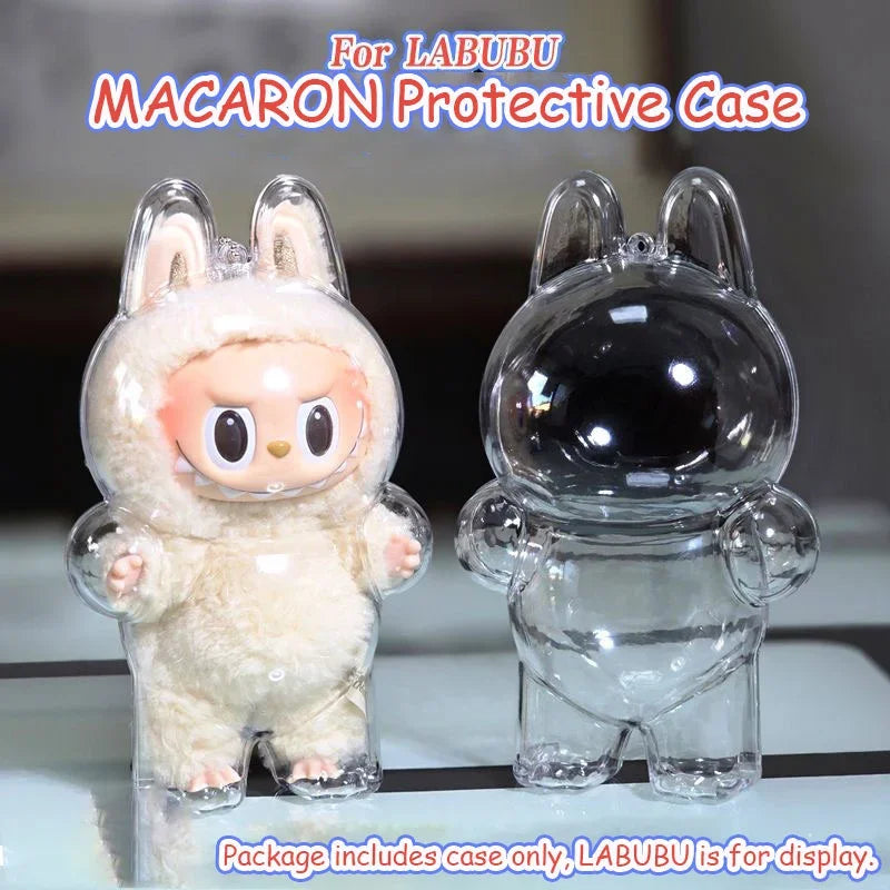 LABUBU Have A Seat Transparent Case Labubu Plastic Case Backpack Charms