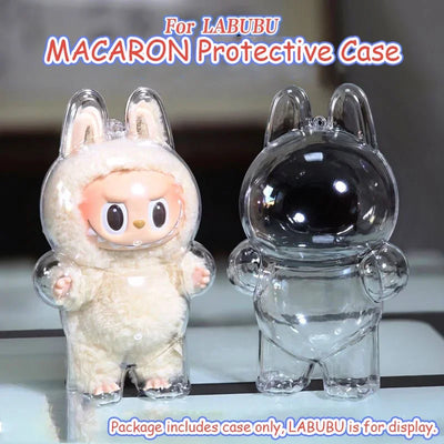 LABUBU Have A Seat Transparent Case Labubu Plastic Case Backpack Charms