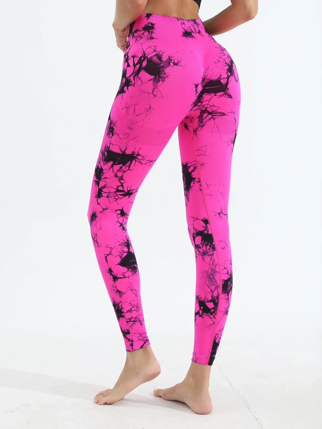 Women's Tie Dye Yoga Leggings High Waist Butt Lifting Soft & Stretchy Workout Skinny Pants