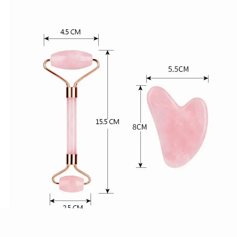 Face Roller Gua Sha Set Facial Body Massager Roller Facial Roller Massage Set Face Lifting Beauty Massage Tool