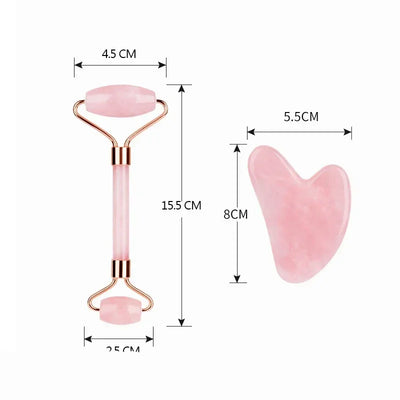 Face Roller Gua Sha Set Facial Body Massager Roller Facial Roller Massage Set Face Lifting Beauty Massage Tool