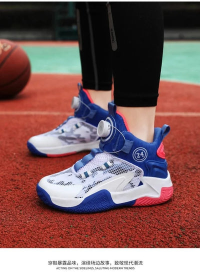 2025 New Children's Basketball Sports Shoes for Boys High Quality Running Kids Shoes Child Sneakers Non-Slip School Shoes - Elanique