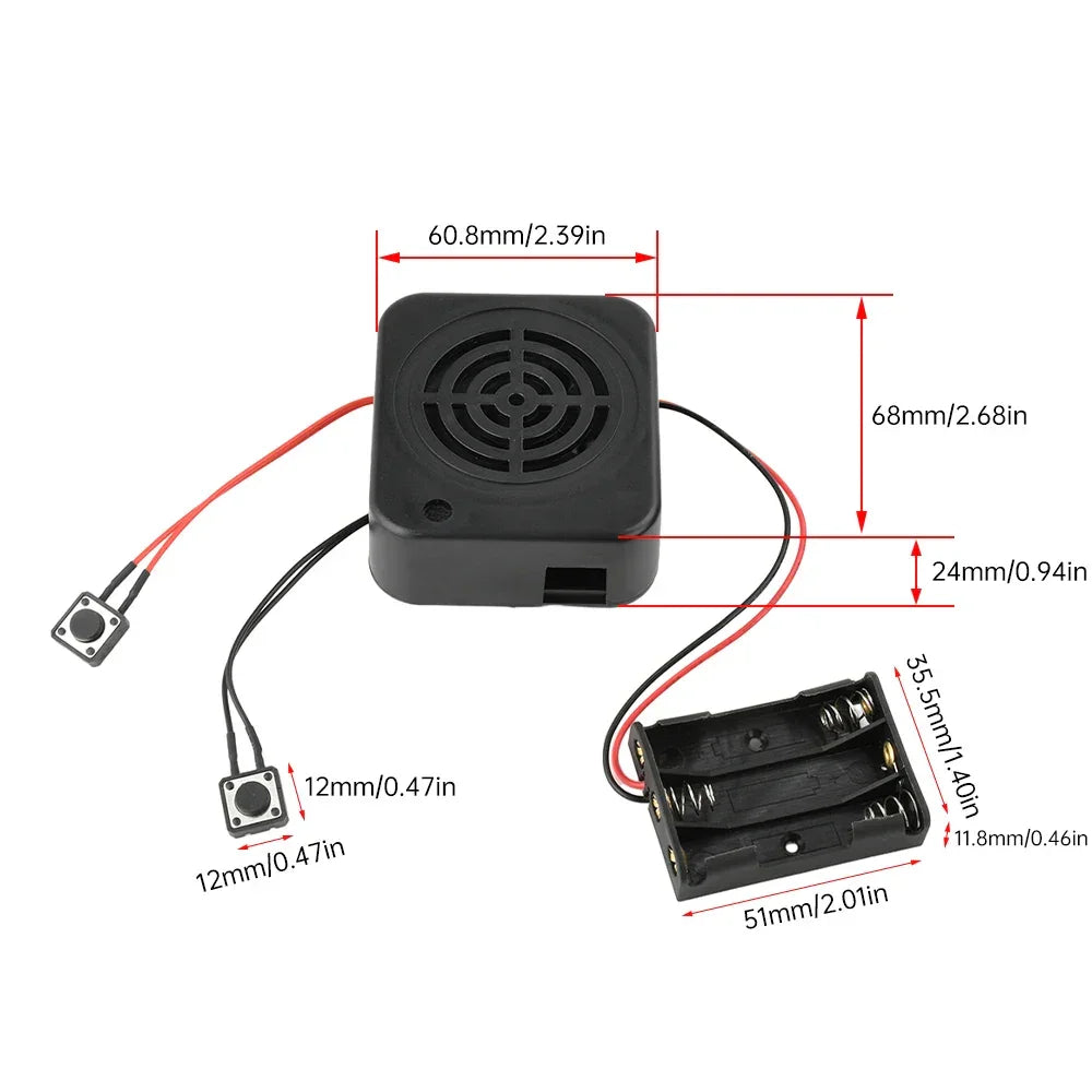 Recordable sound module 2/4 minute recorder DIY voice recording module with speaker button control for music box greeting card