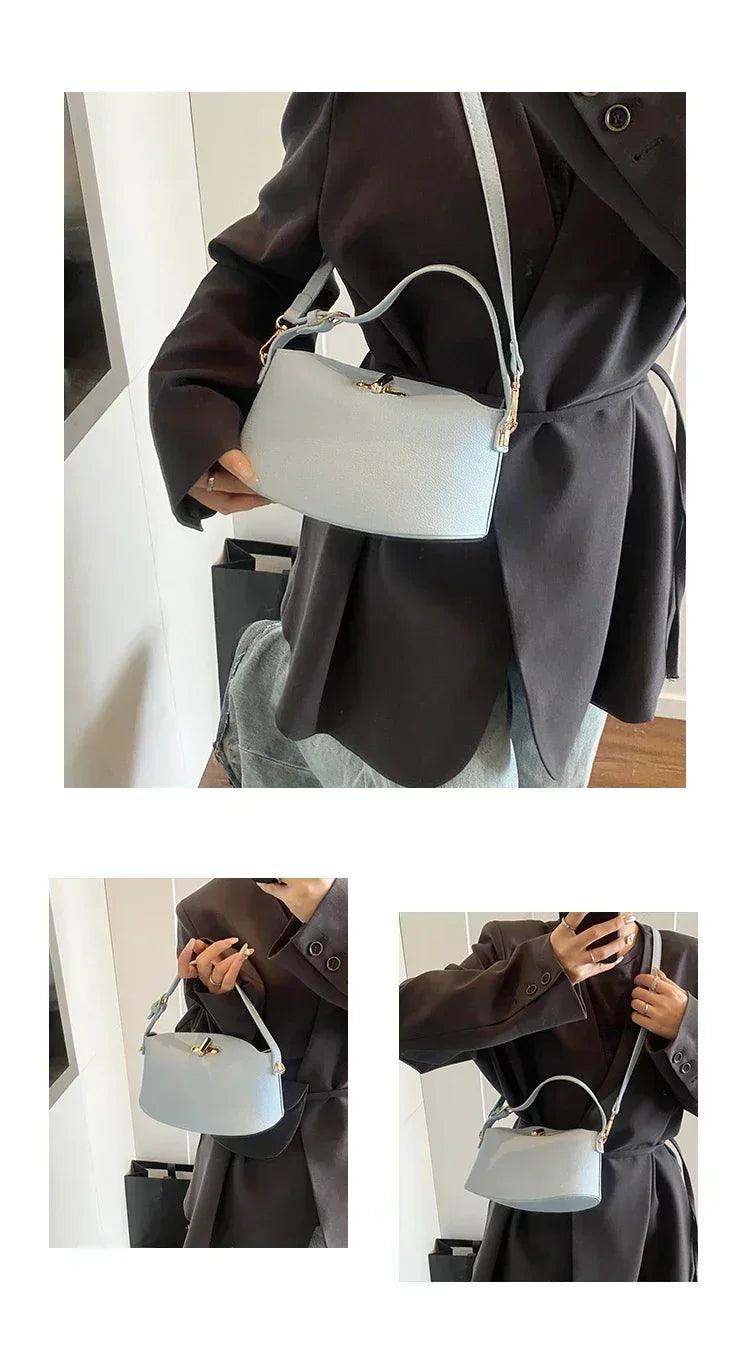 Fashionable designer tote bag for women premium leather crossbody shoulder handbag ladies elegant evening