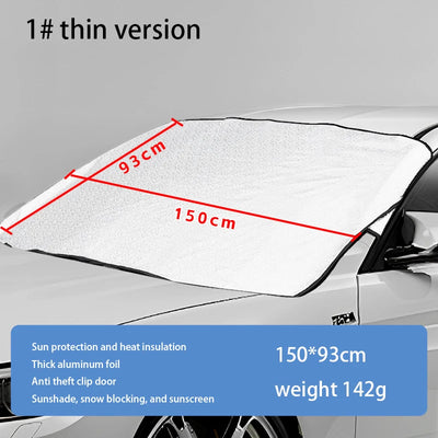 Winter Car Front Snow Frost Cover Windshield Frost Ice Cover Sunshade Protector Foldable Keep Warm Cover