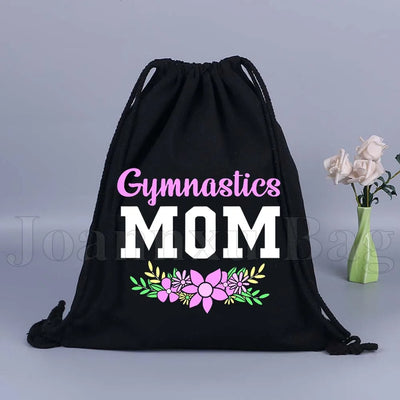 Tumbling Gymnastics Girl Gymnast Women Rhythmic Balance Beam Aerial Yoga Drawstring Backpack Sackpack String Bag String Bags