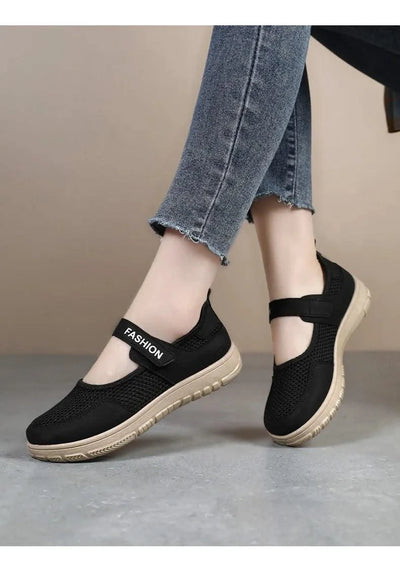 Women's Plus Size Wide Width Sandals Soft Sole Comfortable Mom Shoes Breathable Fabric Spring No Slip Chubby Feet Casual Walking