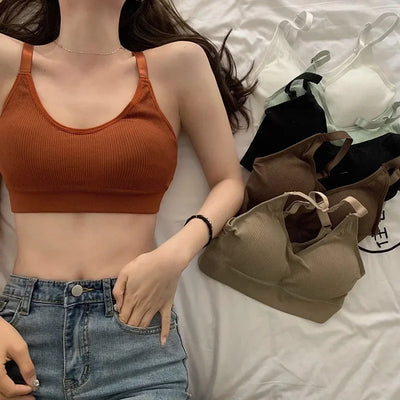 Women Hollow Out Padded Sports Bra Plus Size