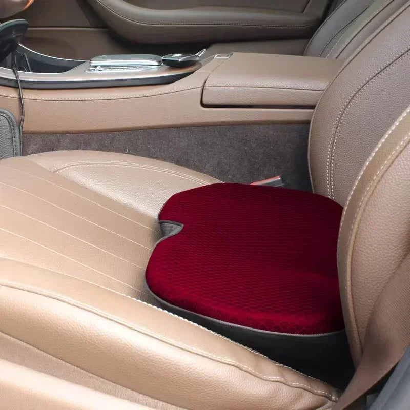 Car Seat Cushion, 2 in 1 Memory Foam Seat Pad for Sciatica and Lower Back Pain Relief, Seat Cushion for Car Seat Driver