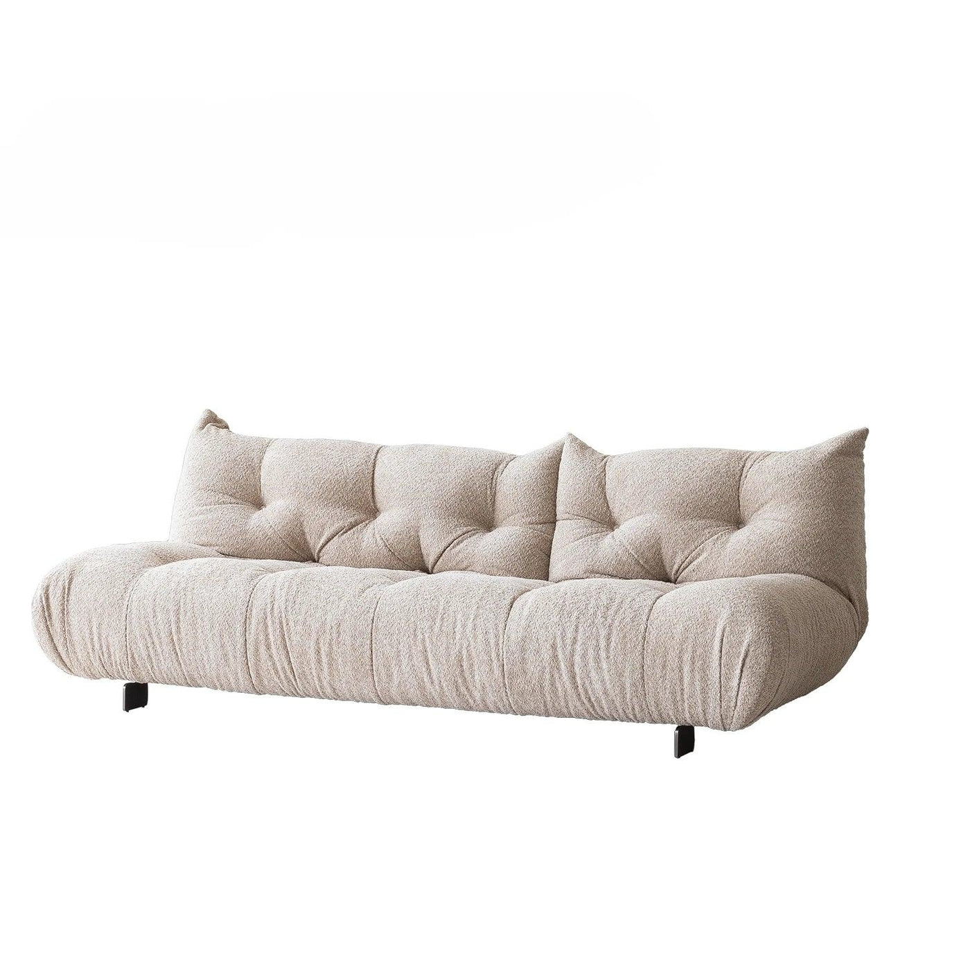 Alpaca Velvet Creamy Style Sofa Bed Foldable for Small Rooms Multifunctional for Lounging Sleeping Lazy Comfort Furniture FYLS