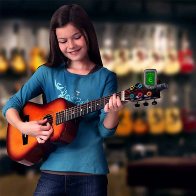 Guitar Tuner For All Instruments Clip on Electronic Tuner for Guitar Bass Ukulele Violin Mandolin Banjo