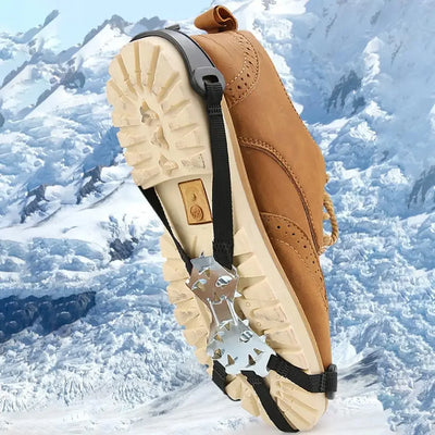 11 Spikes Crampons for Boots Shoes Traction Ice Shoes Grippers Traction Snow Grips for Snowing Hiking Ice Fishing Mountaineering