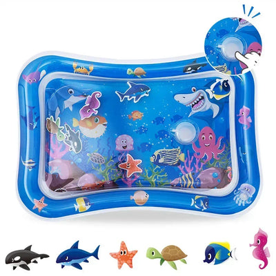 Summer Toys Baby Water Mat PVC Inflatable Cushion Infant Toddler Water Play Mat for Children Early Education Developing Baby Toy
