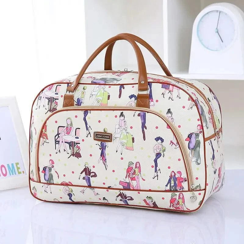 Fashion Cartoon Print Travel Bags for Women
