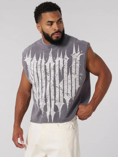 Men's Brand Summer Gym Cotton Tank Top Sleeveless Shirt Man Bodybuilding Clothing Casual Fitness Workout Running Vest Sportswear