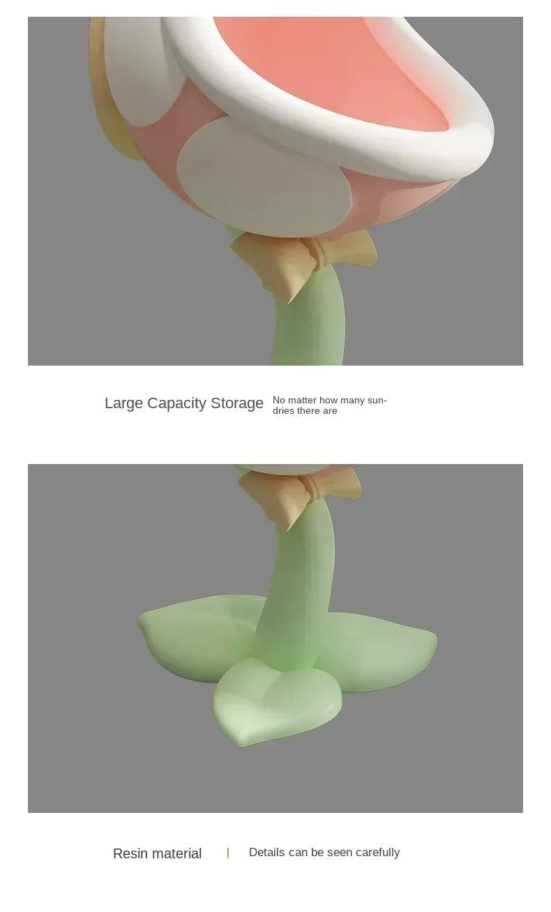 Home decor creative side table large mouth flower storage ornaments room bedside living decorative rack