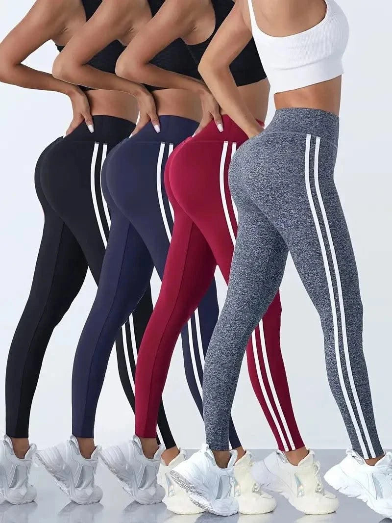 Women Side Stripe Sports Fitness Yoga Leg gings Activewear
