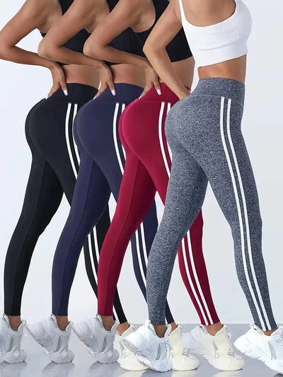 Women Side Stripe Sports Fitness Yoga Leg gings Activewear