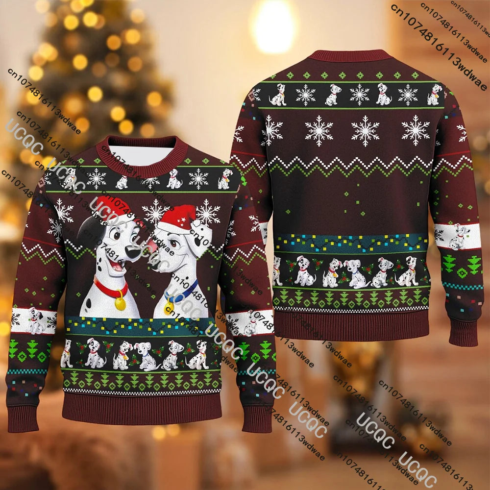 Ugly Christmas Sweatshirt Shark 3D Pattern Funny Xmas Women Round Neck Pullover Christmas Couple Novelty Holiday Party Gift