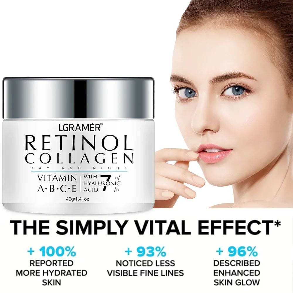 Retinol Wrinkle Remover Face Cream Firming Lifting Anti Aging Fade Fine Lines Moisturizing Whitening Repair Skin Care Cosmetics