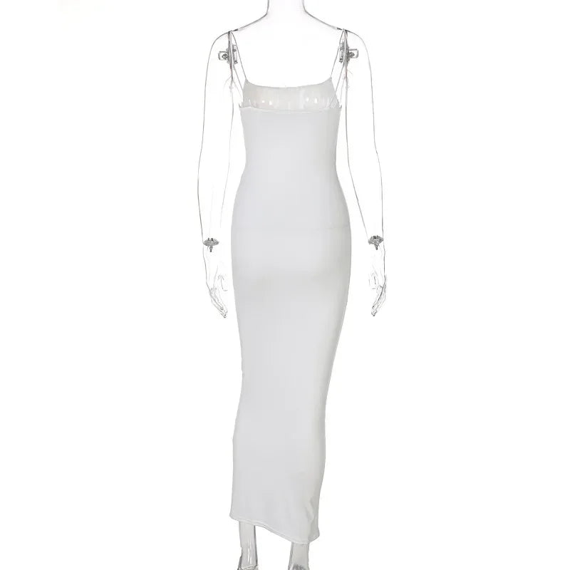 Woman Fashion Summer Sexy Halter Temperament Halter Long Dress