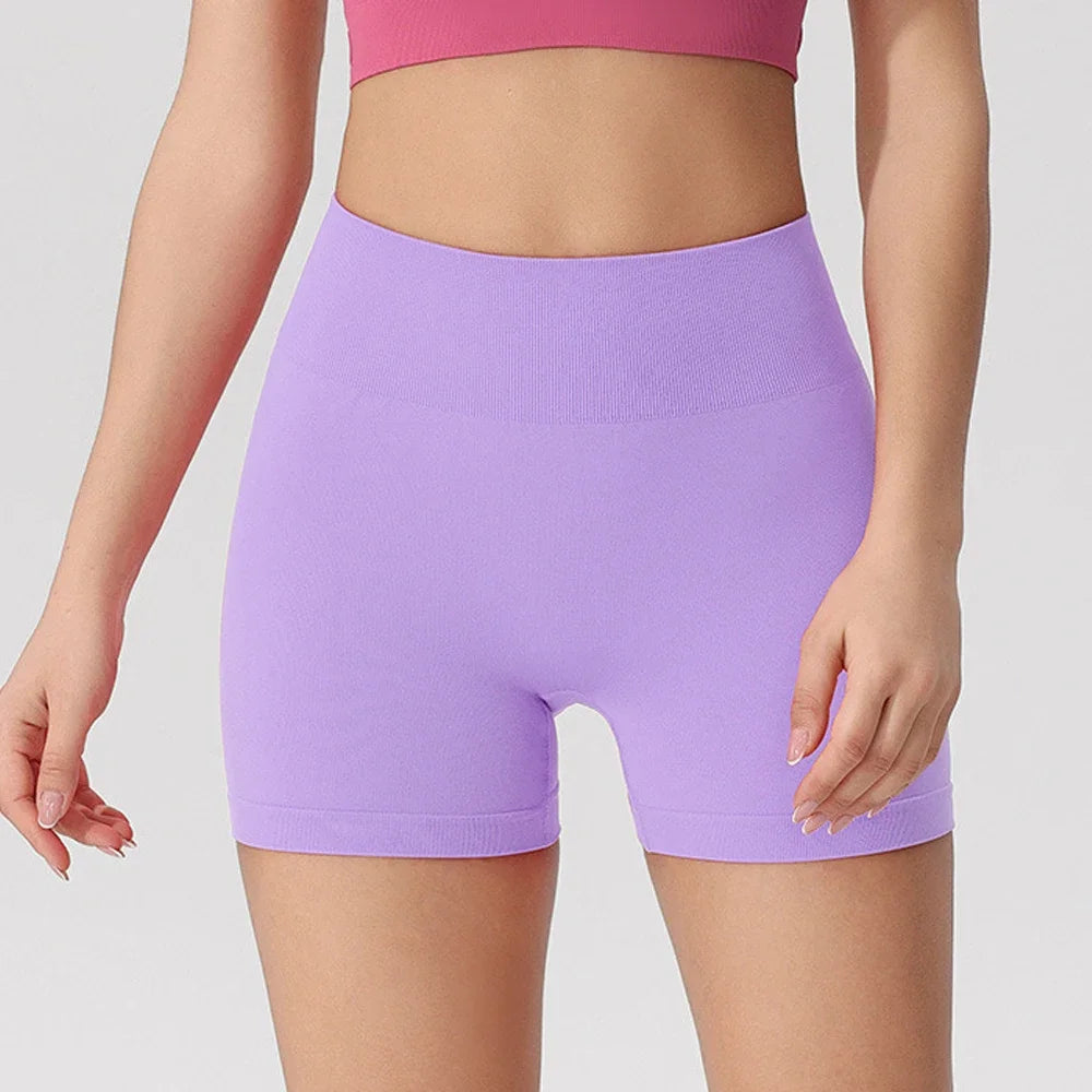 Seamless Scrunch Running Sport Shorts Women