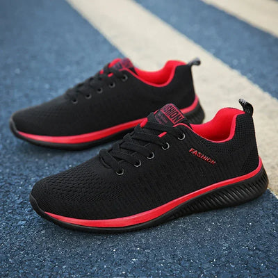 Athletic Shoes for Men Shoes Sneakers Black Casual Comfortable Knit Sneakers Breathable Athletic Running Walking Gym Shoes Men