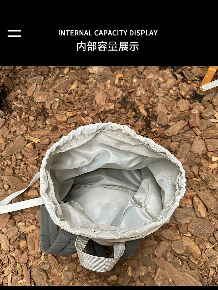 2025 Mountain Style Backpack Couple, Retro Color Block Hiking Bag, Lightweight Large Capacity Daypack for Outdoor