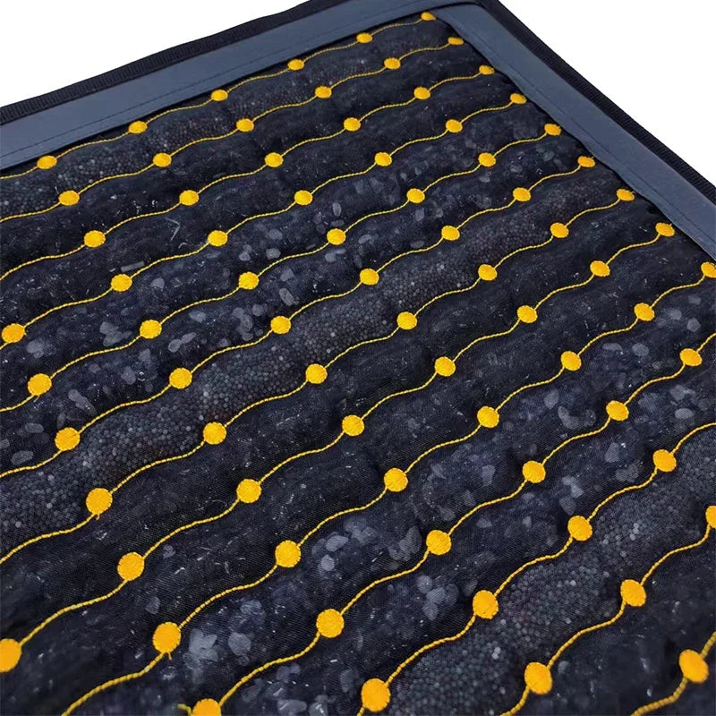 Full Size Amethyst Tourmaline PEMF Infrared Mats With Crystal Sauna Effect FIR Therapy Heating Carpet