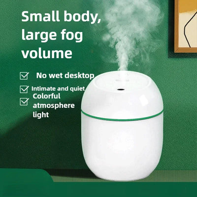 Humidifier Small Desktop Car Aromatherapy Machine Hydrator Silent USB Mini Air Humidifier with LED Color Lamp