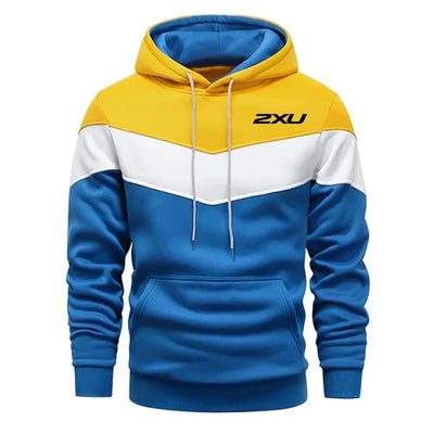 Men Sweatshirts Hot Sales Jogging for Versatile Hoodies Outdoors Sweatpants Drawstring High Quality Casual Daily Tricolor Sports