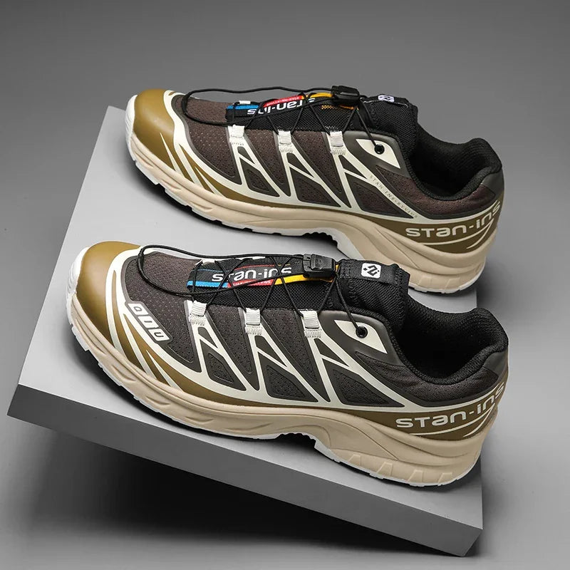 Athletic Shoes For Men Outdoor Hiking Boots New Product Fashion Men Casual Shoes Light Running Sneakers Breathable Elastic Band