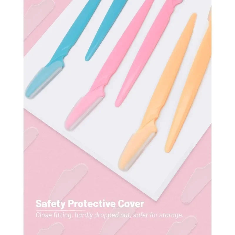 Eyebrow Razor for Women, 12 Pcs Dermaplaning Tool for Face Professional, Face Razor for Women Facial Hair Remover