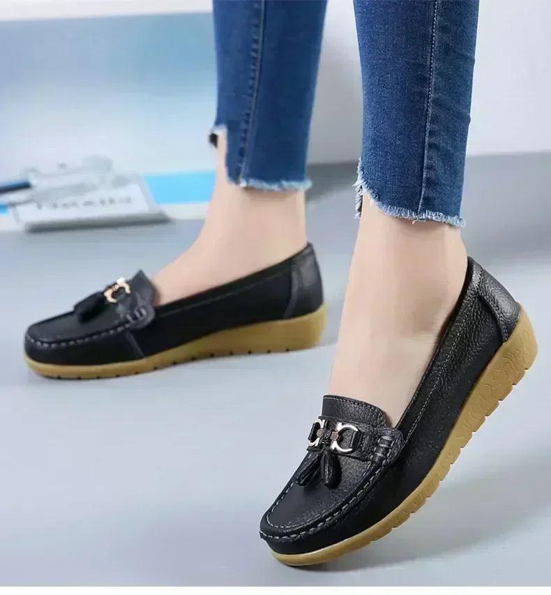 Women slip on loafers flat shoes moccasins casual sneakers