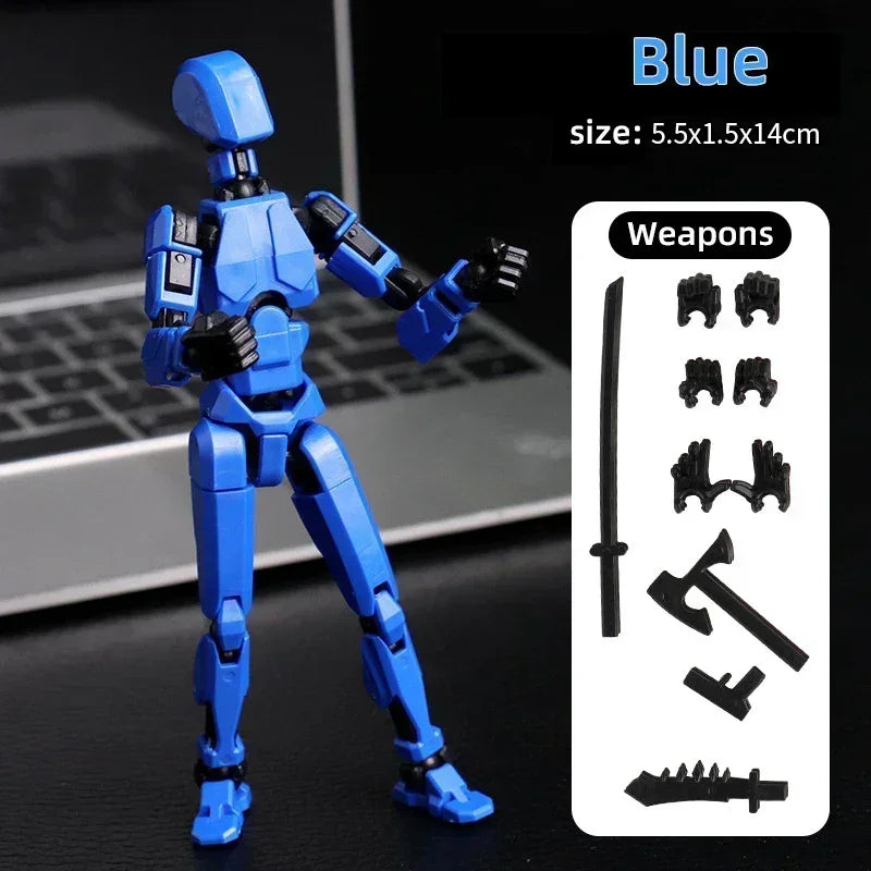 Multi-jointed movable shapeshift robot 3d printed mannequin dummy 13 action figures toys kids adults parent-children