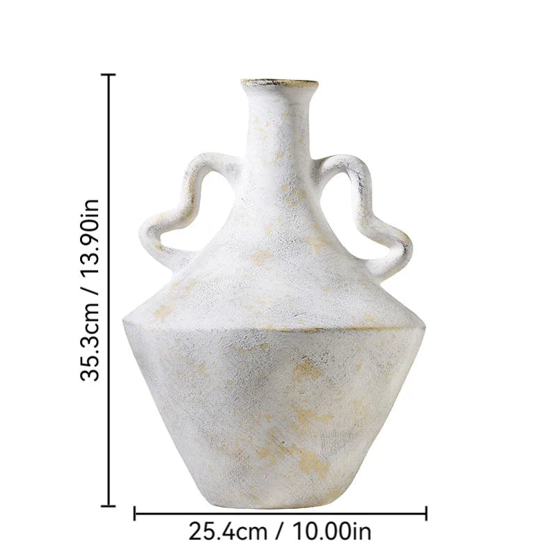 Ceramic Vases Retro Style Homestay Decorations Antique Hotel Art Flower Arrangements Home Decor Items