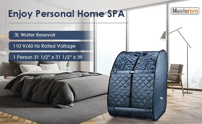 3L Sauna Box Full Body Portable Fumigation Sauna for Home Spa Strong Steam Engine Fumigating Foldable Single Spa Machine