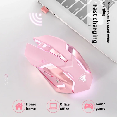 USB Wireless Gaming Mouse RGB Gamer Mouse 6 Buttons Mice Optical Office Computer Mouse For Desktop Laptop Ergonomic Mouse