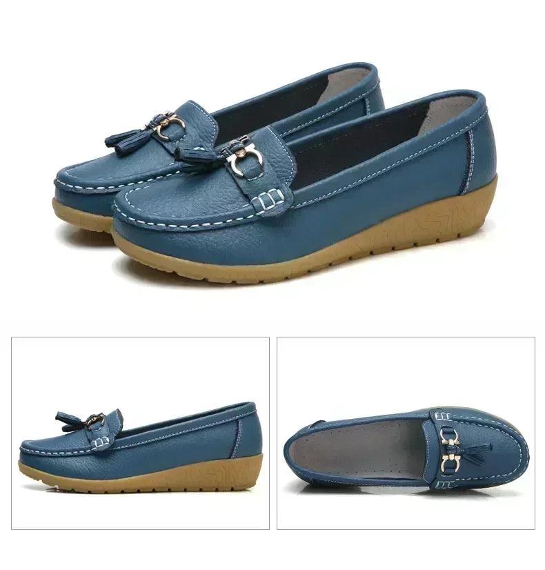 Women slip on loafers flat shoes moccasins casual sneakers