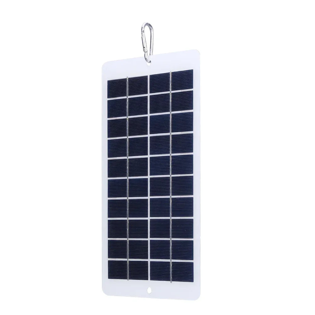 20W 5V Portable Solar Battery Charger Type-C Solar Panel Mobile Power Supply Lightweight Courtyard Lighting With 3-meter Cable